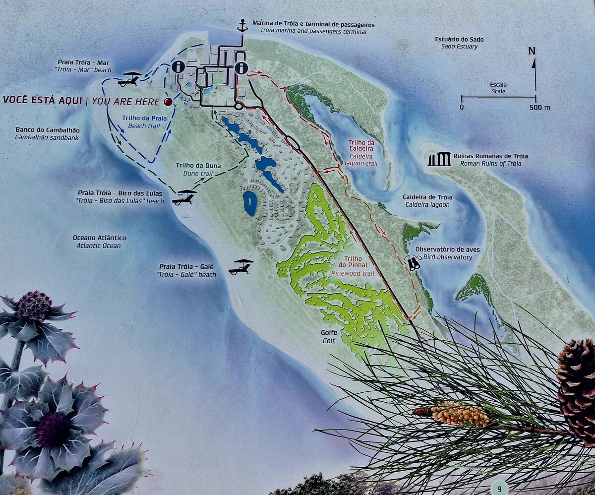 Mapa das Praias e da Região