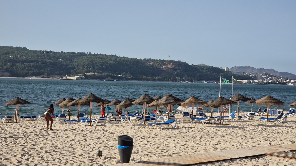 The white-sand lagoon beaches of Tróia